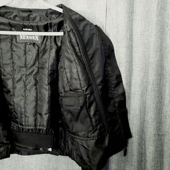 Nexgen Motorcycle Riding Jacket Tough Fabric Black Purple Thinsulate Women's L - Picture 11 of 16
